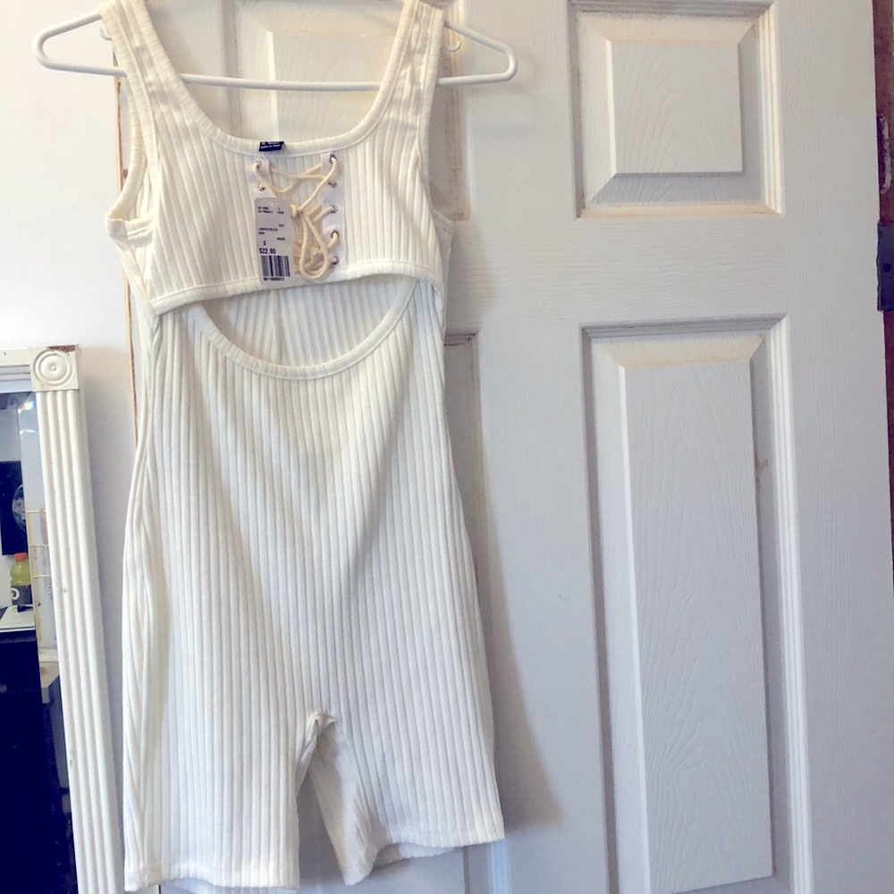 Forever 21 white unitard